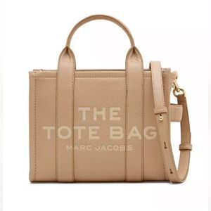 Marc Jacobs The Tote Bag Beige Leather Top-Handle Tote